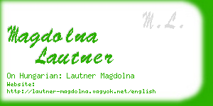 magdolna lautner business card